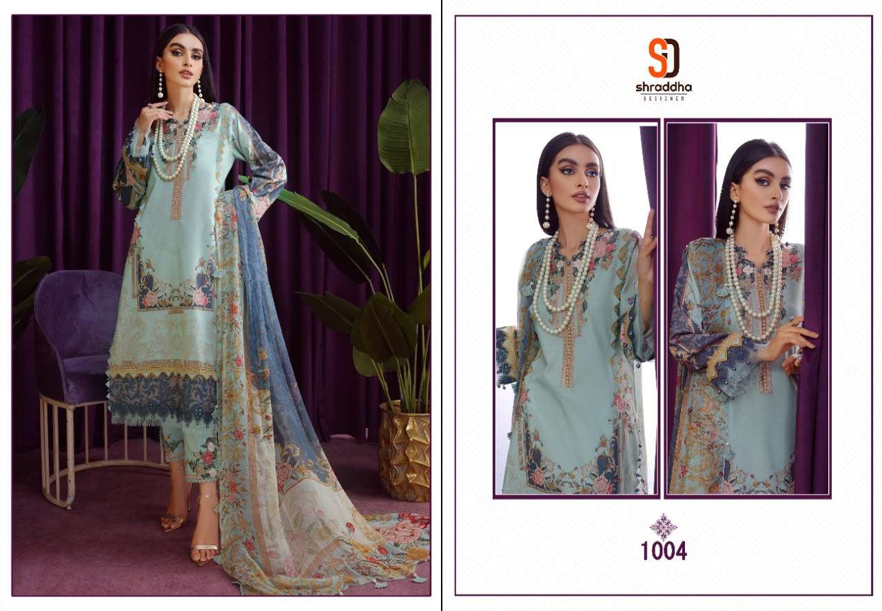 SHARADDHA DESIGNER VINTAGE WINTER COLLECTION PASMINA PRINTED PAKISTANI SUIT WHOLESALER